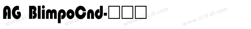 AG BlimpoCnd字体转换